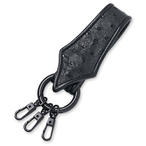 【Rizard Head リザードヘッド Key Holder キーホルダー】リザードテイルキーホルダー2A/オーストリッチ/ブラック【送料無料】 【Rizard Head リザードヘッド Key Holder キーホルダー】リザードテイルキーホルダー2A/オーストリッチ/ブラック【送料無料】