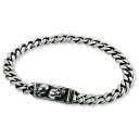 【STANLEY GUESS スタンリーゲス Bracelet ブレスレット】ベビーIDスモールダブルスカルタイニークラシックリンクブレスレット【送料無料】