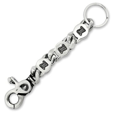 【STANLEY GUESS　スタンリーゲス　Key Chain　キーチェーン】スカルクラシッククリップw/3ラウンドフィリグリーインレイドリンクキーチェーン【送料無料】