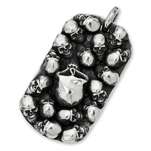 【STANLEY GUESS　スタンリーゲス　Pendant　ペンダント　ドッグタグ】ダブルサイドマルチスカル/アーマーw/ラージスカルドッグタグ/ラージ【送料無料】