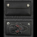 【TRAVIS WALKER DOUBLE CROSS トラヴィスワーカー ダブルクロス ウォレット 財布】ラージ3ホールドウォレット/ファントムスカル【送料無...