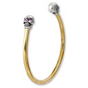 【TRAVIS WALKER DOUBLE CROSS トラヴィスワーカー ダブルクロス Bangle バングル ブレスレット】ホワイトブロンズチョンプスバング...