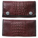 【VAN AMBURG LEATHERS ヴァンアンバーグレザーズ Wallet ウォレット 財布】ミニマリストウォレット/アリゲーター/ボルドー【送料無料】