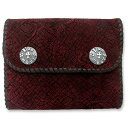 Van Amburg Leathers(ヴァンアンバーグレザーズ):Yen Style Wallet/Hippo w/Cross Inlay w/T-Bar(エンスタイルウォレット/ヒポw/クロスインレイw/Tバー)(4)
