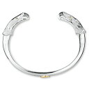 【鷲見太郎 BRACELET ブレスレット】イーグルフェイスバングル w/S K18フラワーメタルメタル&ゴールドビーズアイ【送料無料】
