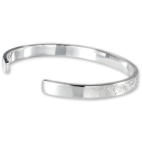 【鷲見太郎　BRACELET　ブレスレット】アラベスクデザイン5mmバングル w/イーグルスタンプ【送料無料】