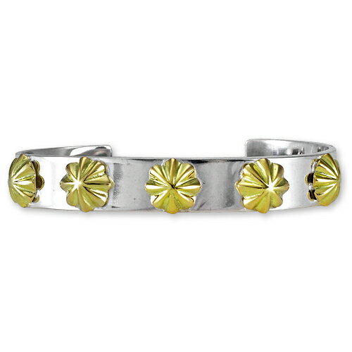 【鷲見太郎　BRACELET　ブレスレット】10mmプレーンバングル/5 K18コンチョ08【送料無料】