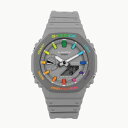 CasiOak GREY (カシオーク/グレーレインボー)G-Shockシリーズ Gショック IFLW ウォッチ 腕時計1本 防水 rolex ロレックス インテリア 収納 フランクミューラー オメガ ルイヴィトン グッチ ブライトリング カシオ GA-2100 45mm