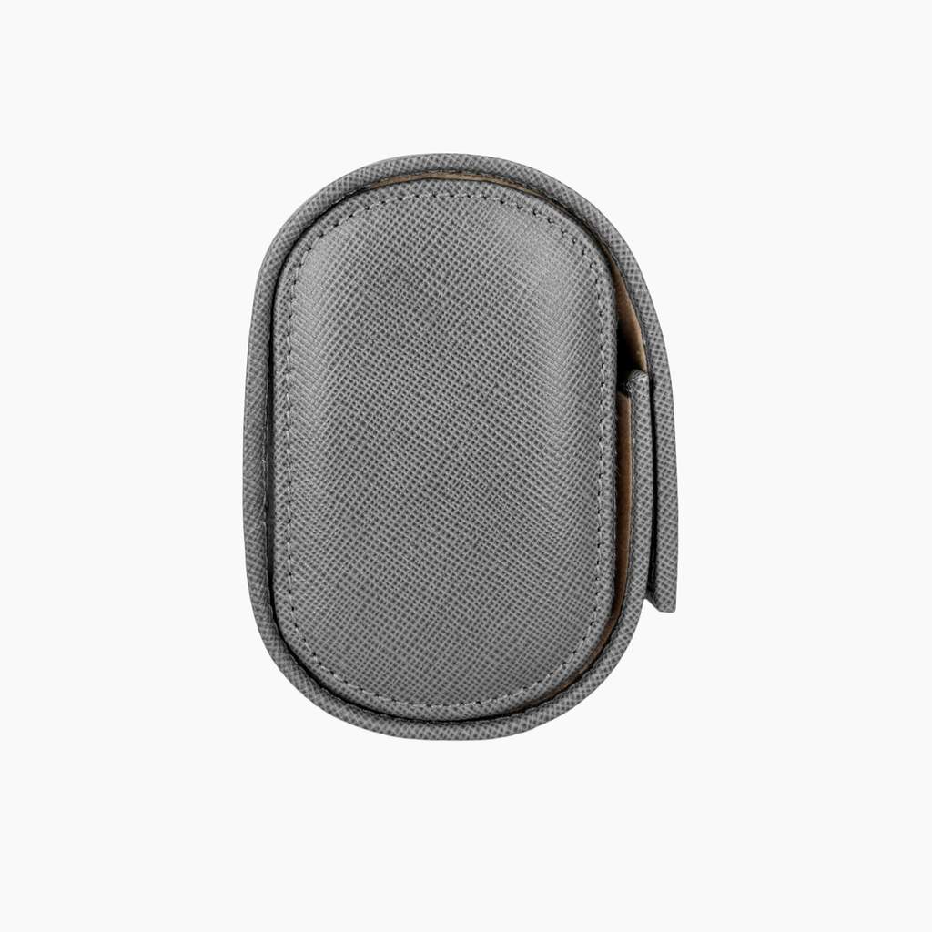 【IFLW】ウォッチロール 2本用 Saffiano Grey グレー 腕時計 ウォッチケース 本革 牛革 レザー エンボス 型押し 持ち運び コンパクト 旅行 携帯 時計 収納 インテリア ラグジュアリー 高級感 サフィアーノレザー Watch Roll rolex ロレックス IFL Watches