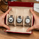 【SUPER SALE50%OFF!】IFLW ウォッチロール3本用 Amaryll(レッド)FLWatches 時計ケース 本革ケース アイエフエル ウォッチ...