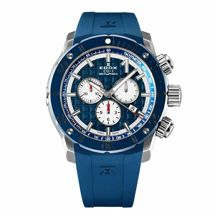 【ポイント10倍！楽天お買い物マラソン11/4(火)20:00〜11/11(火)1:59】10221-3BU9-BUIN9 クロノオフショア1 クロノグラフ EDOX エドックス 時計 腕時計