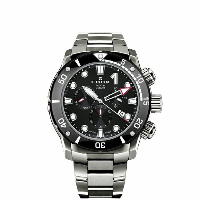 【ポイント10倍！楽天お買い物マラソン11/4(火)20:00〜11/11(火)1:59】10242-TINM-NIN クロノオフショア1 クロノグラフ EDOX エドックス 時計 腕時計