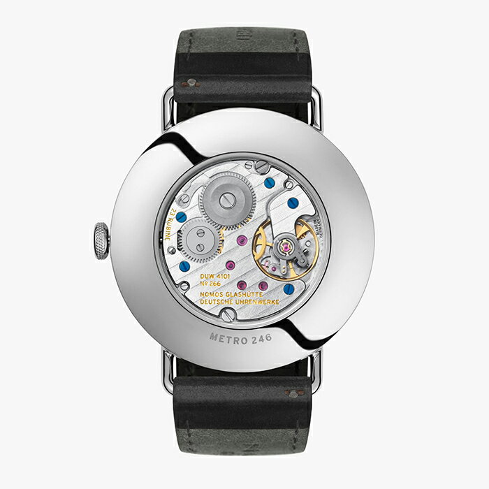 NOMOS Glashutte メトロ 38 デイト アーバングレー MT1B4UG2 時計 腕時計