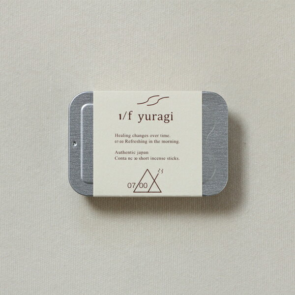 ネルフレ(Nez reflet) 1/f yuragi incense 7:00 お香立て付スチール缶入り プレゼント 父の日