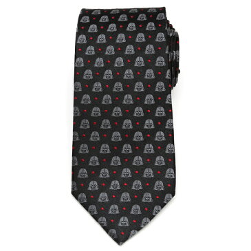 ネクタイ メンズ 紳士 シルク Darth Vader Black Dot Men's Tie スターウォーズ ダースベイダー ドット SW-VDR-DT-BLK-TR グレー