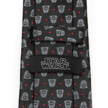 ネクタイ メンズ 紳士 シルク Darth Vader Black Dot Men's Tie スターウォーズ ダースベイダー ドット SW-VDR-DT-BLK-TR グレー