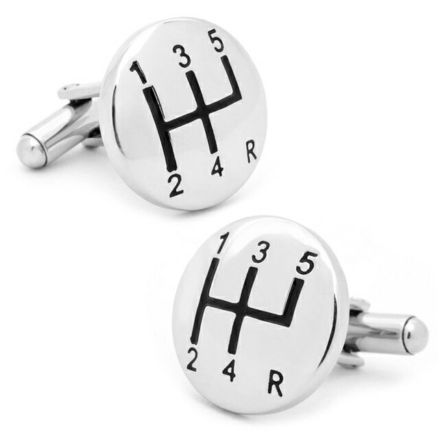 ◎カフス カフリンクス カフスボタン Various Licensed アクセサリー Gear Shifter Cufflinks ギア シフト ドライバー ホワイト 90-1234