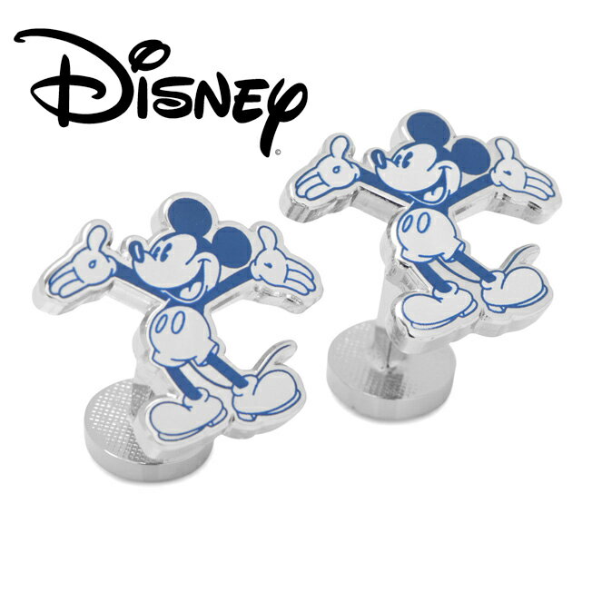 楽天CHRONOWORLD ジェネラルストア【アウトレット】◎アクセサリー カフス カフリンクス カフスボタン Various Licensed Mickey Mouse Vintage Sketch Cufflinks ミッキーマウス ディズニー ブルー DN-MVSKTCH-SL