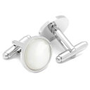 【アウトレット】◎カフス カフリンクス カフスボタン Various Licensed アクセサリー Silverand Mother of Pearl Cufflinks シルバー パール ホワイト OB-MOP-SL