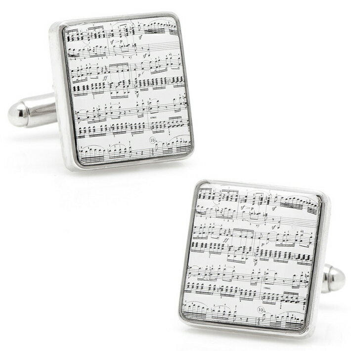 【スーパーSALE】カフス カフリンクス カフスボタン Classical Sheet Music Cufflinks 楽譜 譜面 CC-MSC-SL