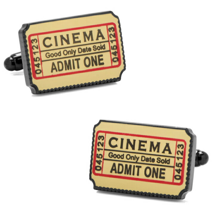 【スーパーSALE】カフス カフリンクス カフスボタン Cinema Ticket Cufflinks シネマチケット CC-TCKT-BK