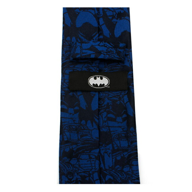 【スーパーSALE】メンズ 紳士 ネクタイ シルク Various Licensed Blue Batman Comic Tie バットマン DC アメコミ柄 ブルー DC-BATC-BL-TR