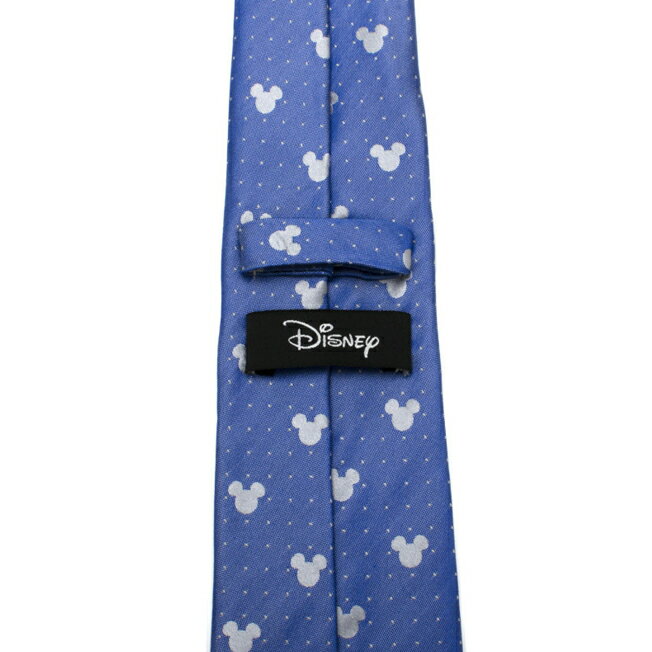 【スーパーSALE】メンズ 紳士 ネクタイ シルク Mickey Mouse Blue Pin Dot Mens Tie ミッキー ディズニー ブルー ネイビー ピンドット DN-MDT-BL-TR