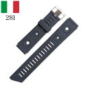 【交換工具・ばね棒つき】イタリア製 腕時計 ベルト ウォッチ BC ボネットシンチュリーニ 281 ラバー素材 ストラップ ダイバーズ18mm 20mm 22m...