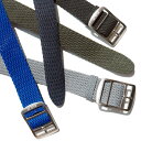 ＼★ポイント5倍★5月6日まで／時計 ベルト 【シングル編み 引き通しNATO】Eulit Panama Perlon Strap ユーリット パナマ パーロン ストラップ NATO ベルト