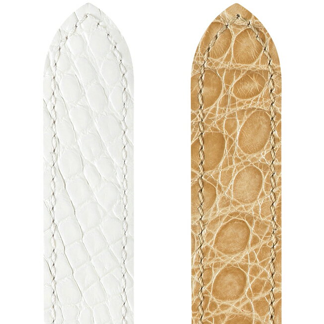 バネ棒付き 時計 ベルト 腕時計 HIRSCH ヒルシュ Selection Savoir Caiman Croco Color サヴォワール カイマン カラー 艶あり レザー革 12mm 14mm 15mm 16mm 17mm 18mm 19mm 21mm ブラウン ブルーイエロー ベージュ ホワイト