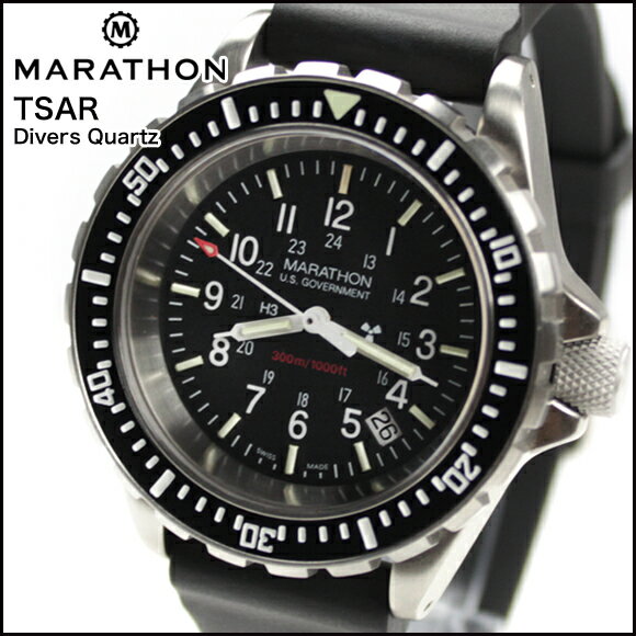 v rv ~^[EHb` AJR MARATHON TSAR Divers Quartz 300M }\ eB[T[ NH[c  Co[Y WW194007 316LXeX