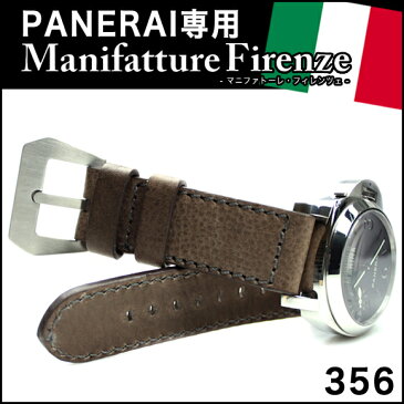 時計 ベルト 腕時計 時計バンド イタリア PANERAI パネライ PANERAI 専用 MF Vacchetta Sports -ヴァケッタスポーツ グリジオベルデ/ビッグペトロ 356 22mm 24mm 26mm ラジオミール ルミノール