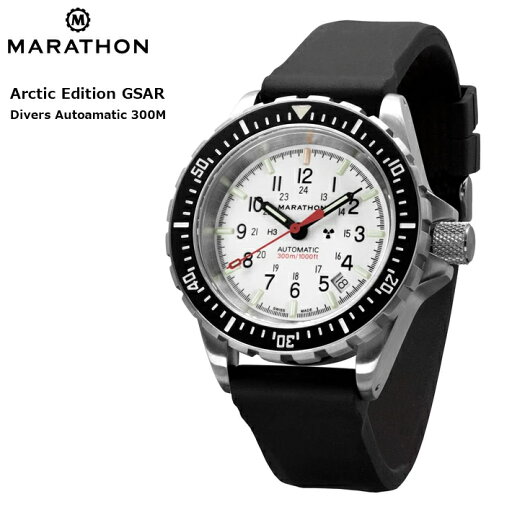 \7月24日まで【ポイント2倍】/時計 腕時計 ミリタリーウォッチ アメリカ軍 MARATHON Arctic Edition GSAR Divers Automatic 300M ホワイトダイアル 自動巻き WW194006 316Lステンレス \7月24日まで【ポイント2倍】/時計 腕時計 ミリタリーウォッチ アメリカ軍 MARATHON Arctic Edition GSAR Divers Automatic 300M ホワイトダイアル 自動巻き WW194006 316Lステンレス