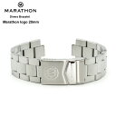 ＼★ポイント5倍★5月6日まで／腕時計 ベルト バンド ミリタリーウォッチ アメリカ軍 MARATHON Divers Bracelet マラソンロゴ ブレスレット 20mm 316Lステンレス