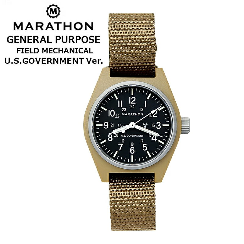 時計 腕時計 ミリタリーウォッチ アメリカ軍 MARATHON General Purpose Field Watch Mechanical U.S.GOVERNMENT マラソン ジェネラルパーパス フィールドウォッチ 自動巻き 手巻き 機械式