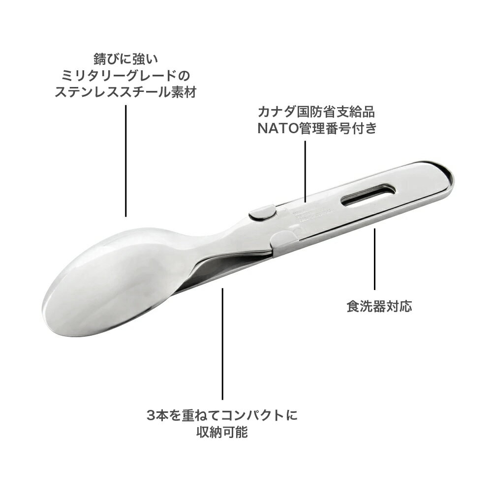 【3本セット】ナイフ フォーク スプーンセット MARATHON マラソン ミルスペック カナダ軍支給品 ミリタリー アウトドア キャンプ通販格安セール情報 楽天 通販