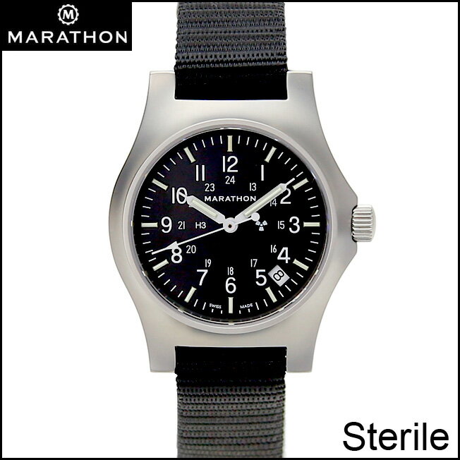 ＼★ポイント5倍★5月6日まで／時計 腕時計 ミリタリーウォッチ アメリカ軍 MARATHON General Purpose Sterile Quartz with Date Stainless Steel Case WW194015SS-NGM マラソン ジェネラルパーパス ステライル クォーツ デイト ステンレススチールケース