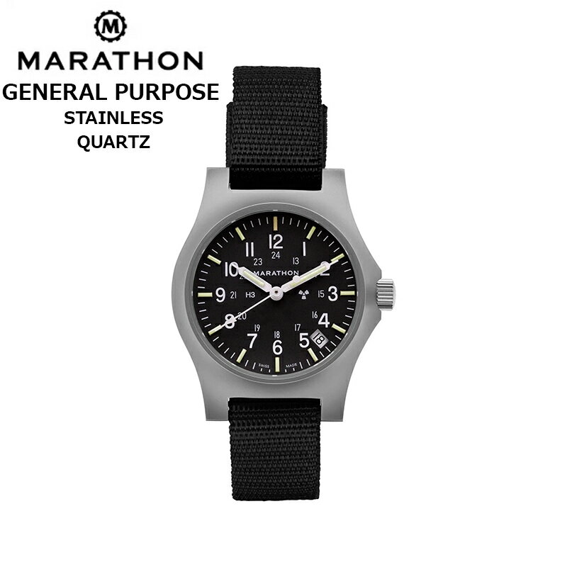 Other - 時計 腕時計 ミリタリーウォッチ アメリカ軍 MARATHON General Purpose Quartz with Date Stainless Steel Case WW194015SS-0101 マラソン ジェネラルパーパス クォーツ デイト ステンレススチールケース ステンレス