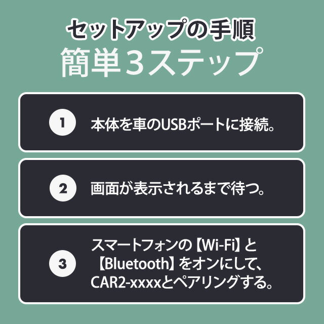 ���åȥ��㥹�� MINI OTTOCAST �ߥ� CarPlay Android Auto �磻��쥹USB���������ץ��� iPhone�б� �֥�å�