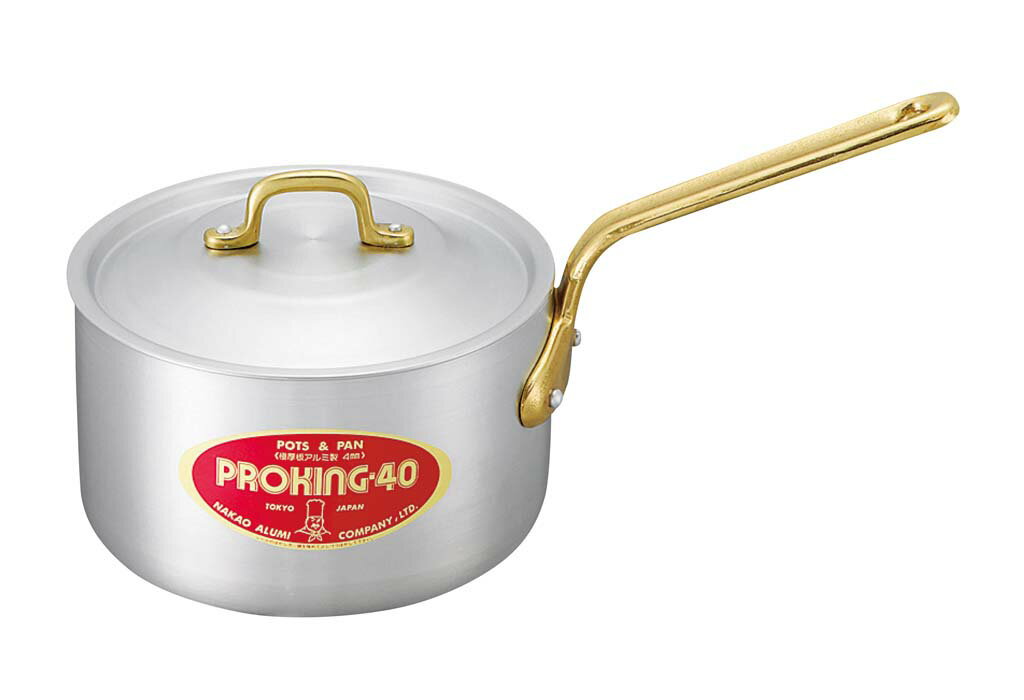 【ポイント20倍】プロキング アルミ 深型 片手鍋(目盛付)15cm [中尾アルミ製作所] 片手鍋EBM vol.24[111-4]ガス専用鍋