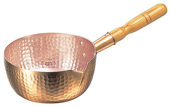 【ポイント20倍】銅 打出 片口雪平鍋(内面錫引無)27cm [丸新銅器] 行平鍋EBM vol.24[1025-26]製菓・ベーカリー用品