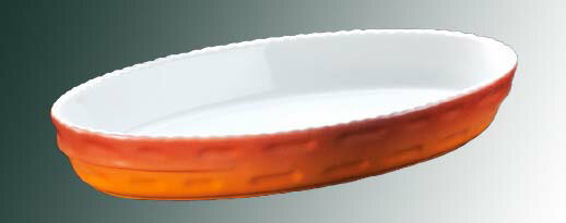 【ポイント20倍】ロイヤル スタッキング小判 グラタン皿 No.240 38cm カラー [Royale srl] 皿EBM vol.24[203-3]オーブンウェア