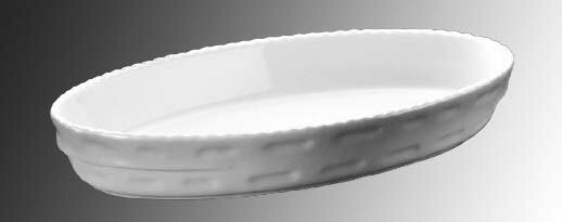 【ポイント20倍】ロイヤル スタッキング小判 グラタン皿 No.240 24cm ホワイト [Royale srl] 皿EBM vol.24[203-4]オーブンウェア