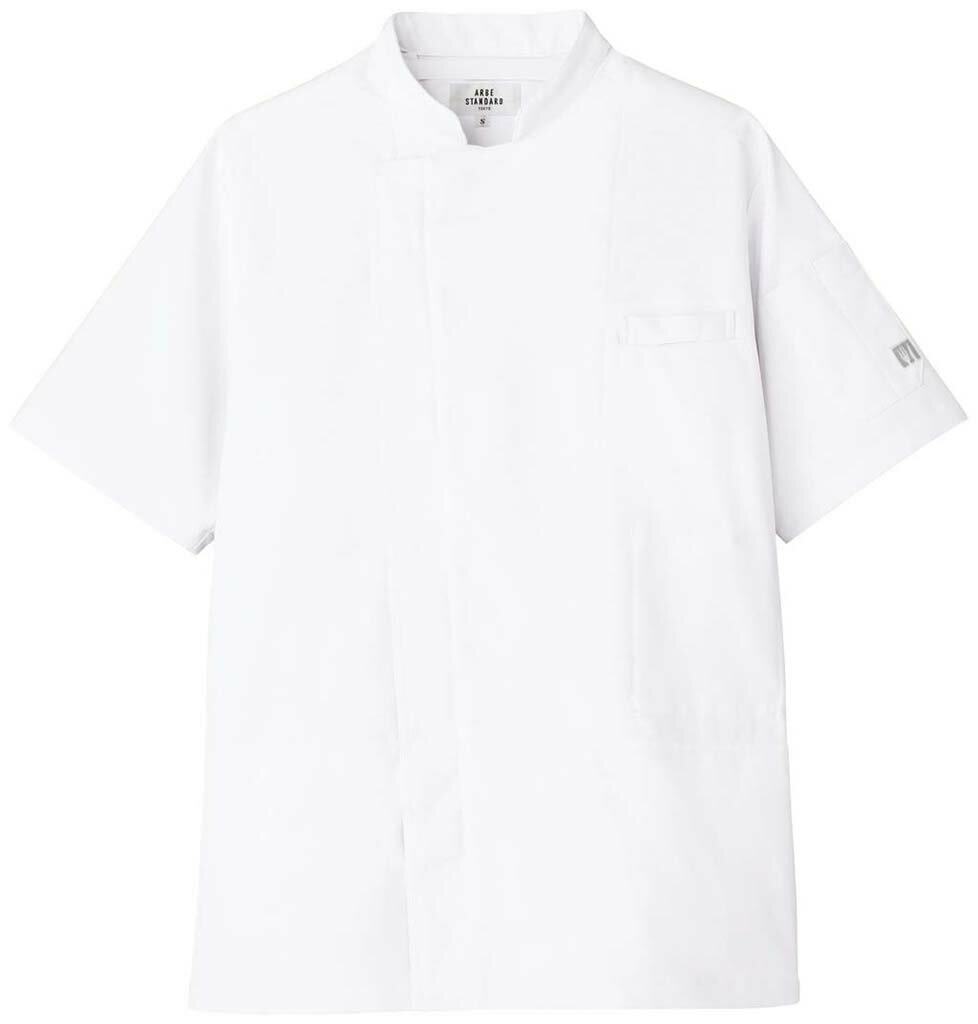【ポイント20倍】空調服コックコート KC-8717 半袖 L C-1 ホワイト [チトセ] 空調コ