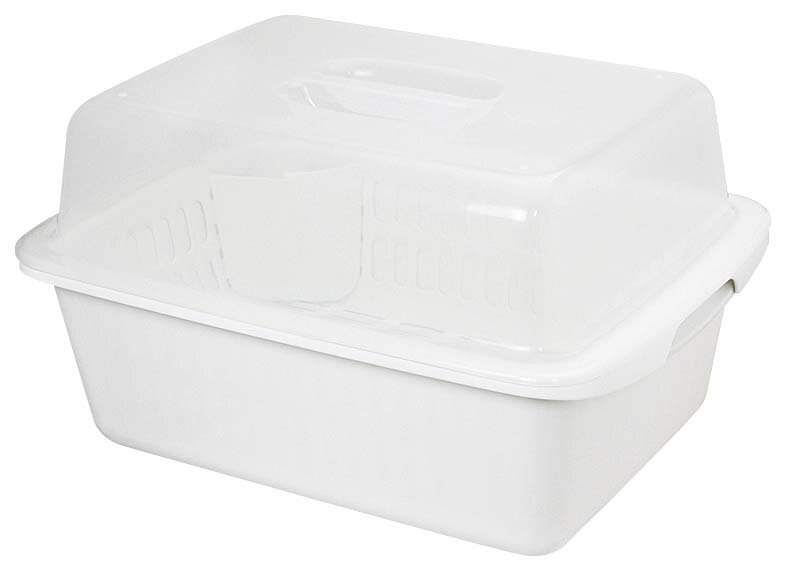 【ポイント20倍】クッキンパル 水切りセット フード付 M型 K-1658FWH [岩崎工業] フード付き水切りEBM vol.24[2145-11]バスボックス・洗浄ラック