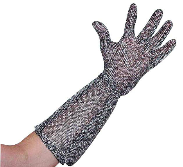 【ポイント18倍】ニロフレックス メッシュ手袋ロングカフ付(1枚)S オールステンレス【メーカー直送】 EBM vol.25[2232-6]ユニフォーム