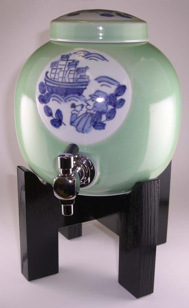 【ポイント20倍】焼酎サーバー 黒塗り台セット 長崎物語 EBM vol.25[1531-11]グラス・酒器