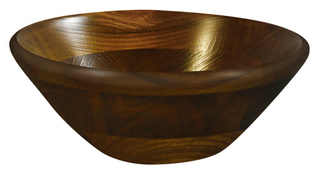 【ポイント15倍】けやき サラダボール 縁丸タイプ(オイルカラー)130026 φ300【日本製】 EBM vol.25[161..