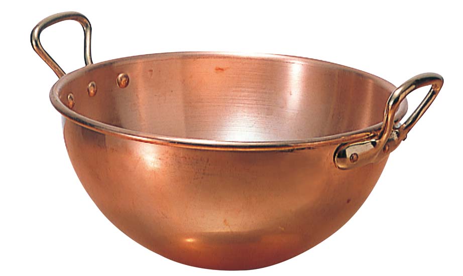 【ポイント20倍】ムヴィエール 銅 ボール 耳付 2191-04 40cm EBM vol.25[1028-2]製菓・ベーカリー用品
