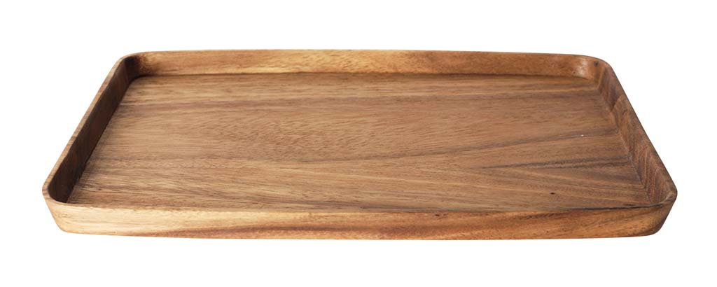 【ポイント16倍】アカシア 長角トレー L CU-042【オイル仕上げ】 EBM vol.25[1603-4]和・洋・中食器